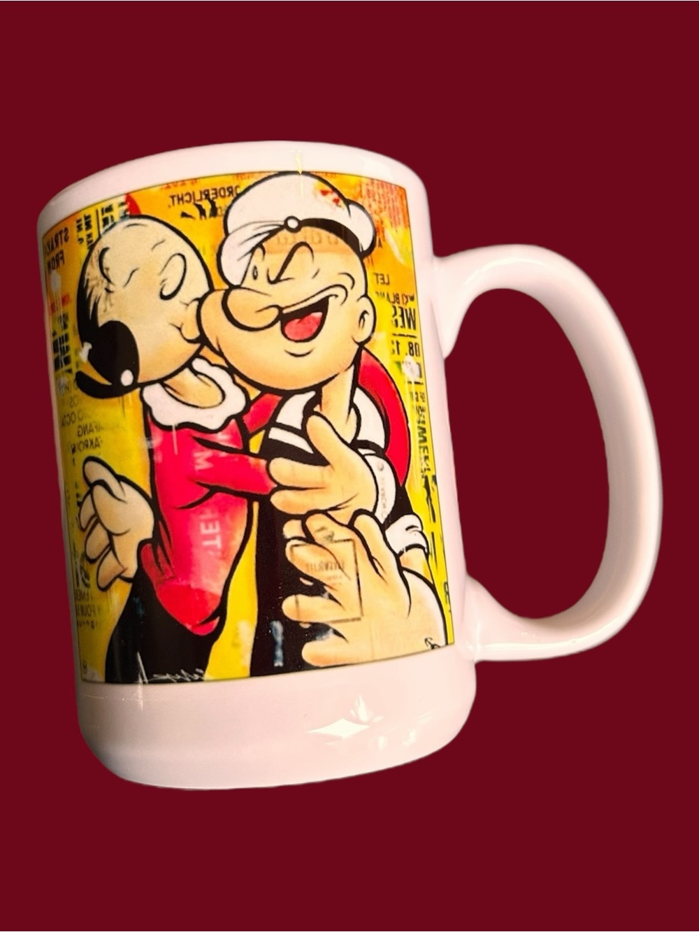 Popeye the Sailor Man and Olive 15oz Mug New